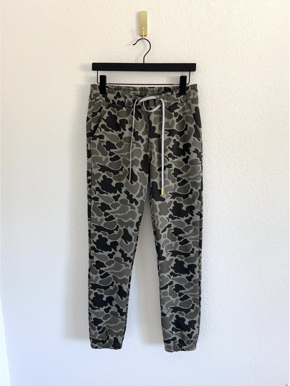 Marsh Wear Mens Camo Joggers Green Camouflage Fleece Sweatpants Size Small